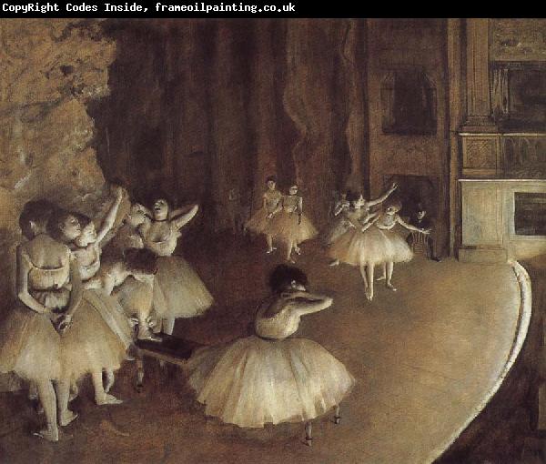 Edgar Degas Rehearsal on the stage